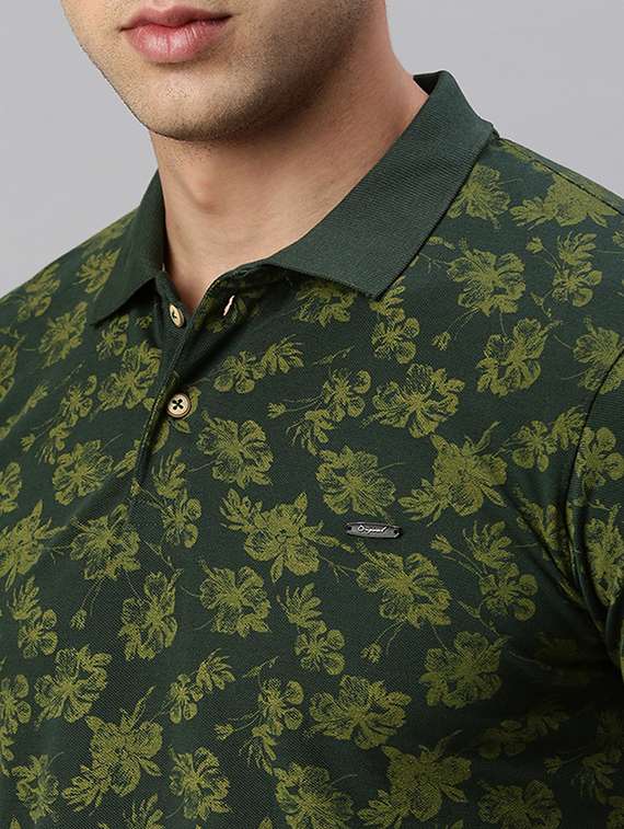 polo neck printed polo t-shirt - 19967891 -  Standard Image - 4