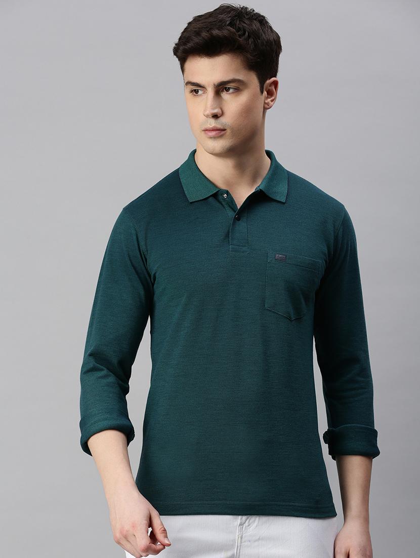 polo neck solid polo t-shirt - 19967894 - Zoom Image - 0