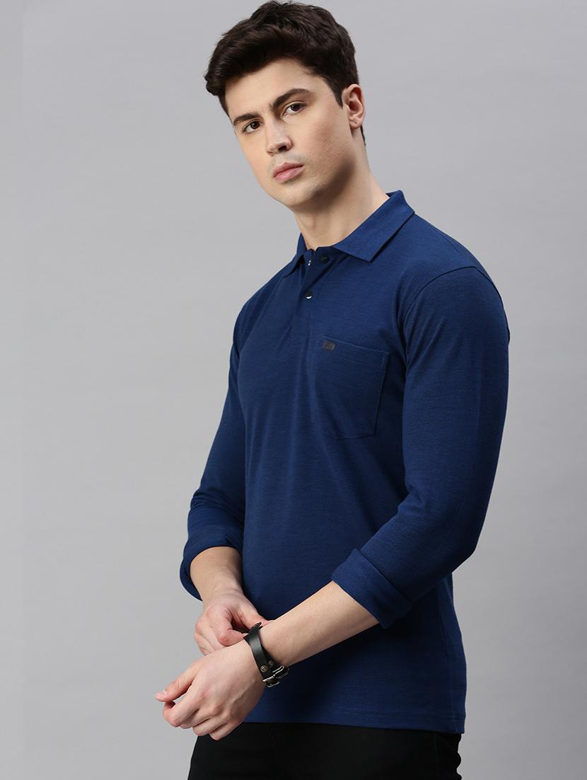 polo neck solid polo t-shirt - 19967895 -  Standard Image - 1