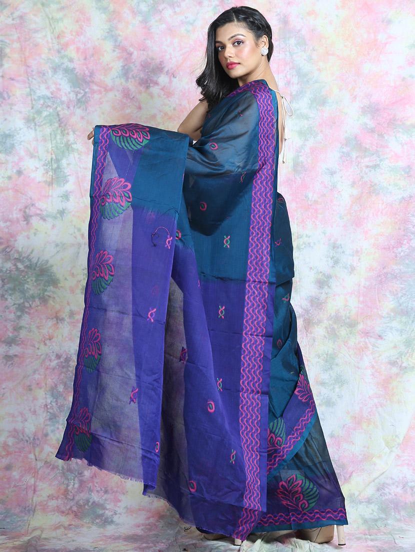 self design woven saree with blouse - 19968665 -  Standard Image - 1