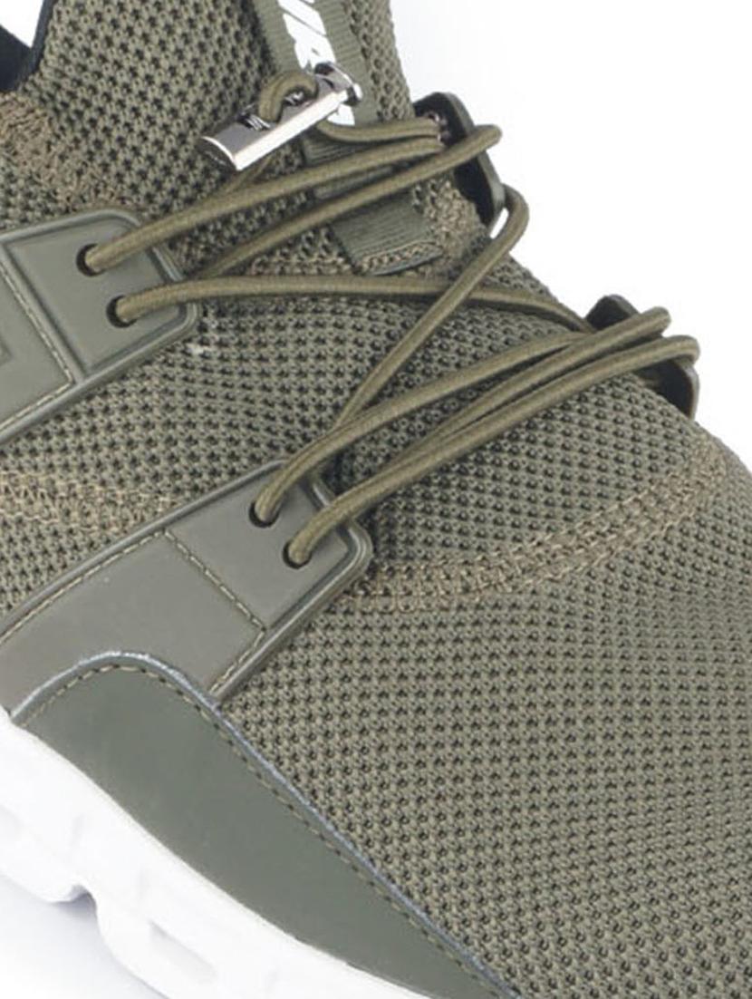 olive lace-up sports shoe - 19969871 - Standard Image - 4