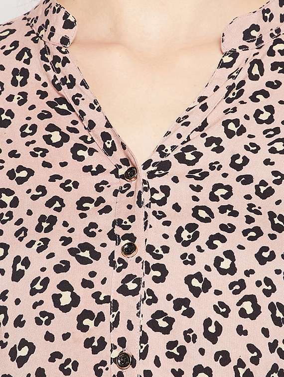 pink animal printed regular shirt - 19970251 - Standard Image - 4