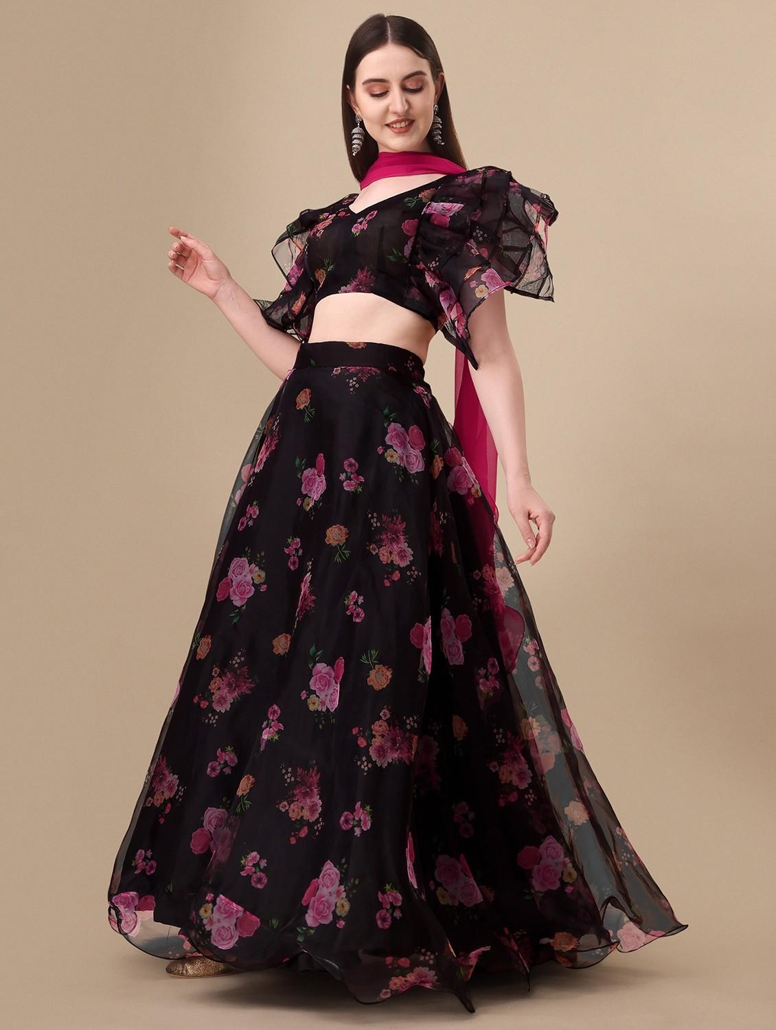 printed lehenga choli with dupatta set - 19970347 - Standard Image - 1