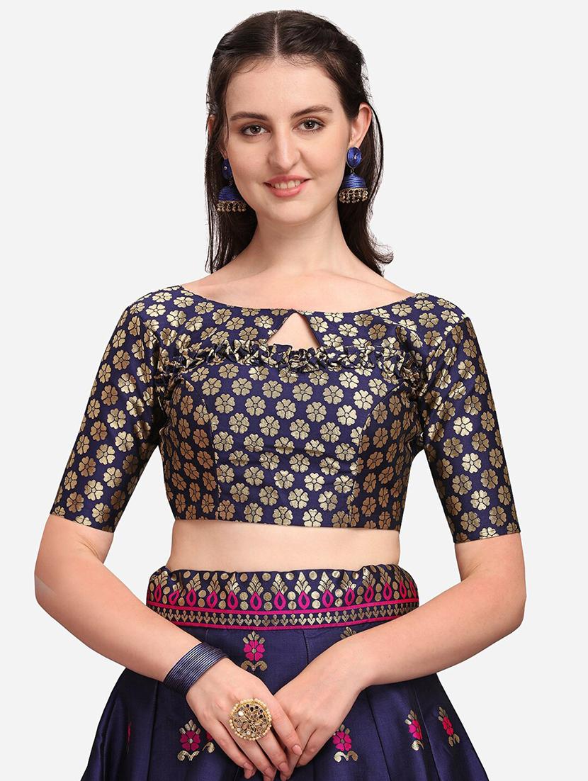 banarasi lehenga choli with dupatta set - 19970373 - Standard Image - 4