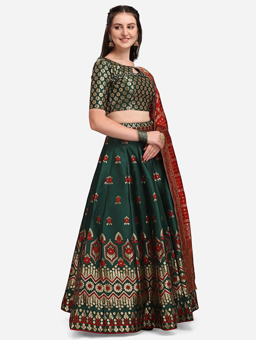 banarasi lehenga choli with dupatta set - 19970375 -  Standard Image - 1