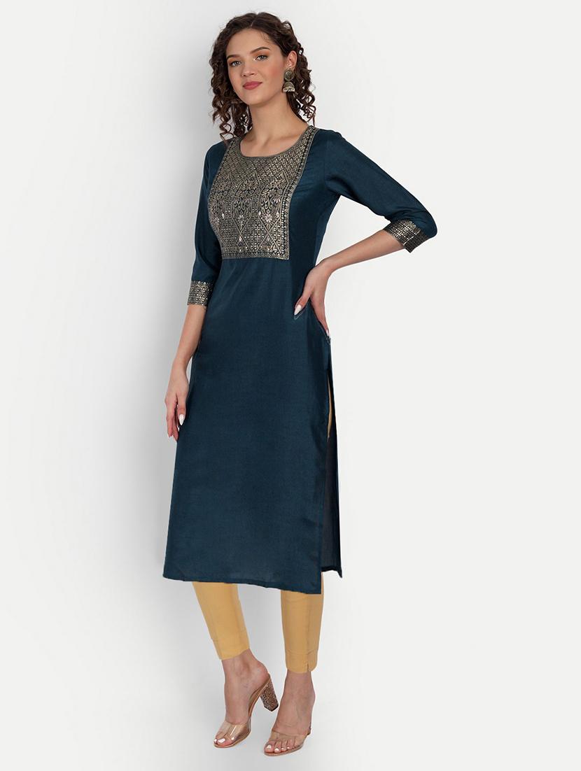 women's straight kurta - 19971064 - Standard Image - 1