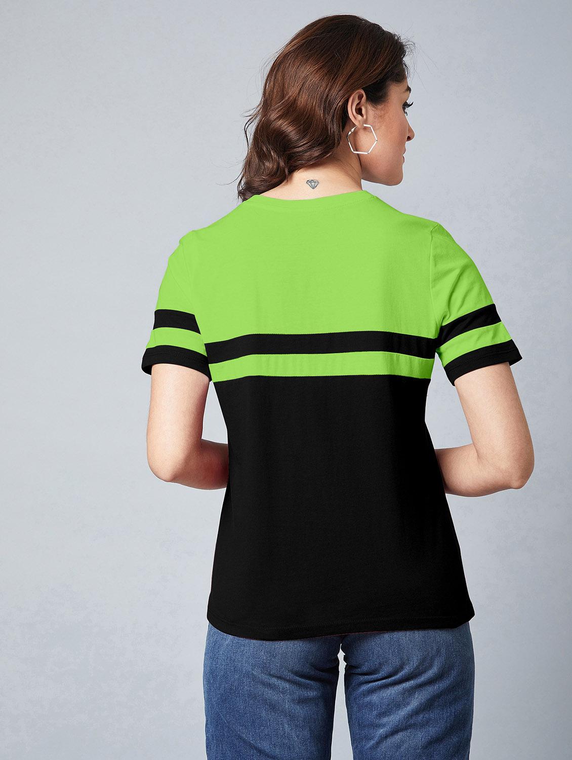 unisex color block cotton t-shirt - 19971359 - Standard Image - 1