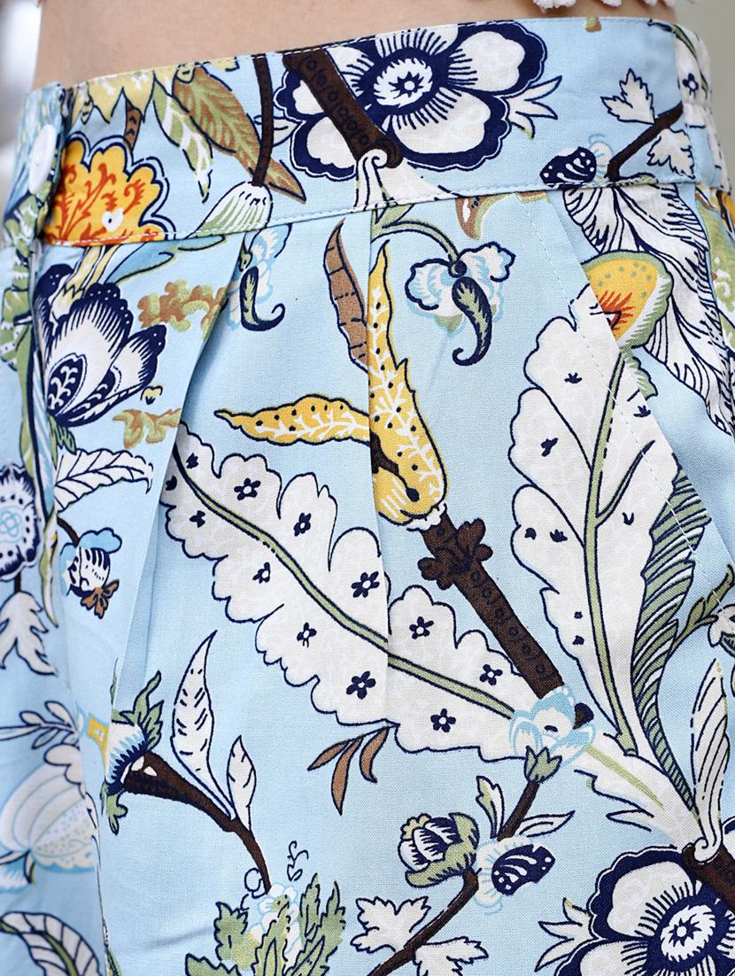 women printed viscose short - 19971409 - Standard Image - 4