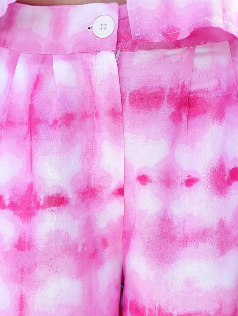women printed viscose short - 19971412 - Standard Image - 4