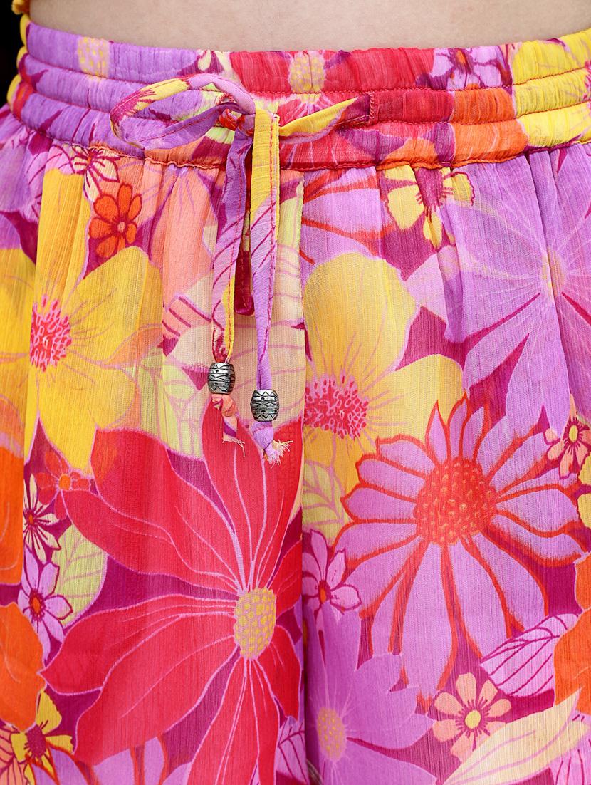 women printed viscose short - 19971415 - Standard Image - 4