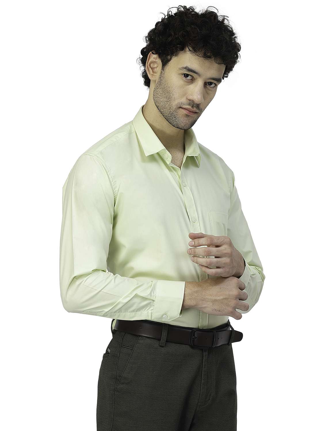 mens solids formal shirt - 19971600 - Standard Image - 1