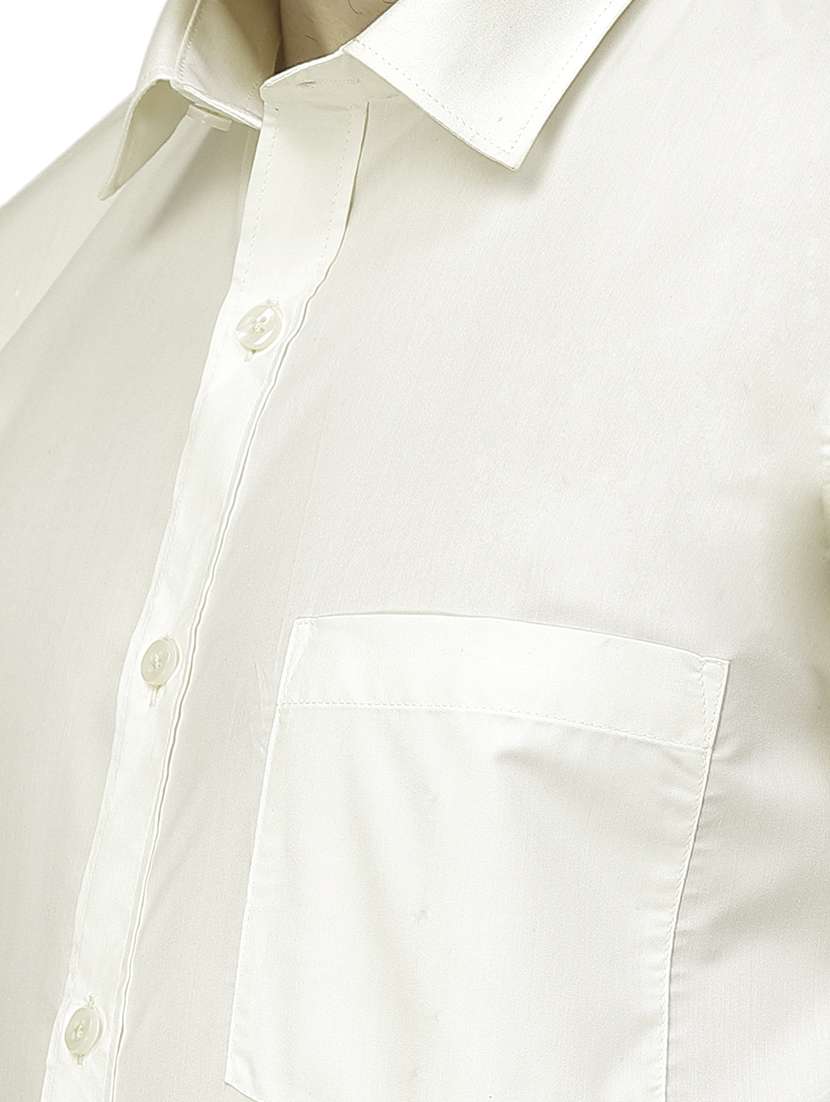 mens solids formal shirt - 19971601 - Standard Image - 4