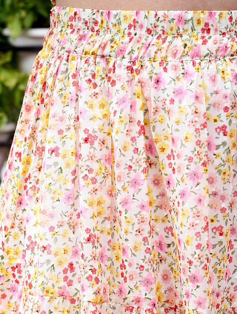 printed top and skirt co-ord set - 19971631 -  Standard Image - 4