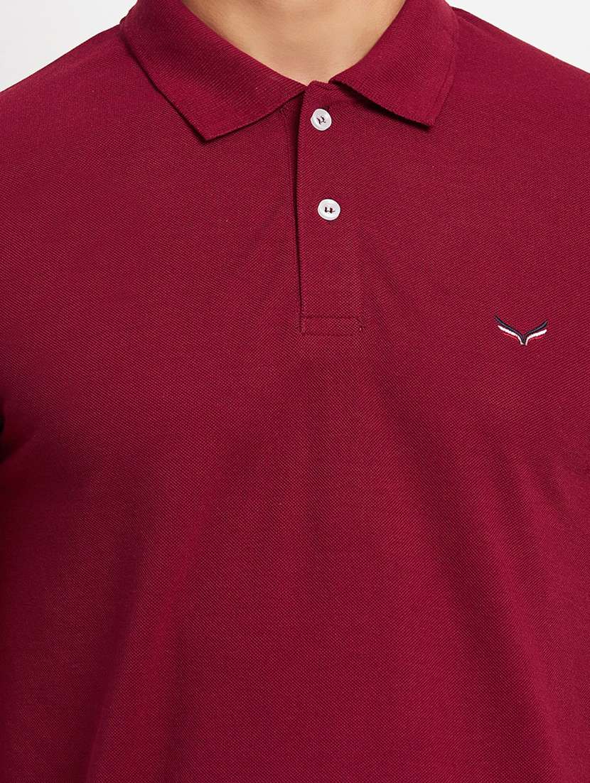 men's solid cotton polo t-shirt - 19972050 -  Standard Image - 4