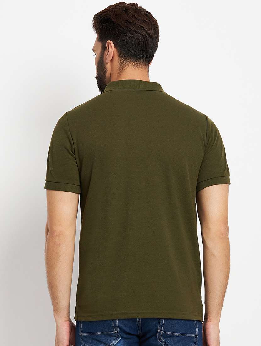 men's solid cotton polo t-shirt - 19972052 -  Standard Image - 1