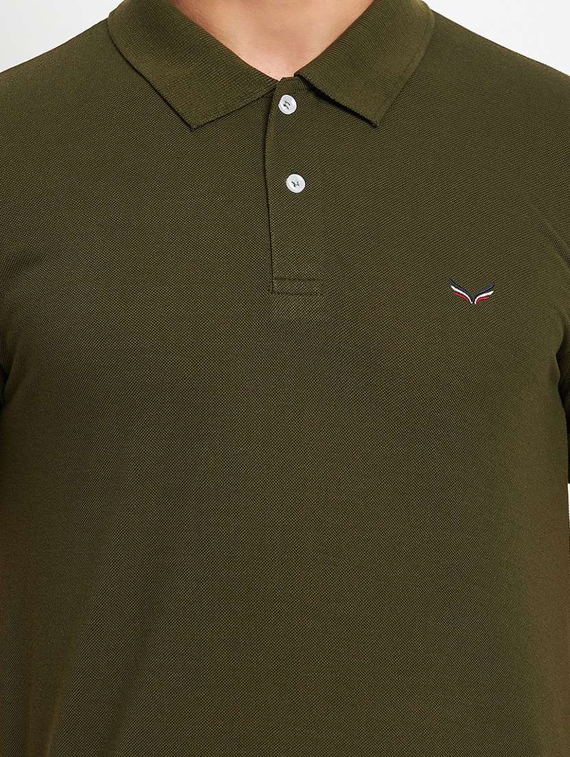 men's solid cotton polo t-shirt - 19972052 -  Standard Image - 4