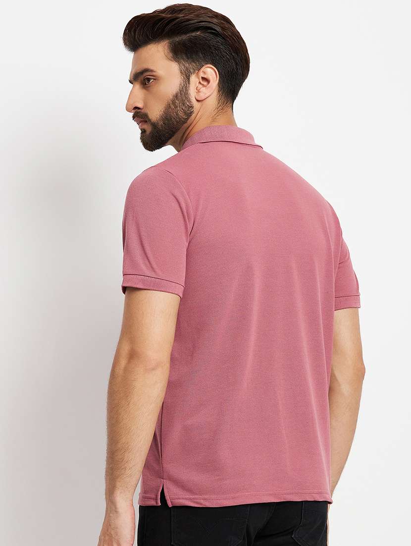 men's solid cotton polo t-shirt - 19972053 -  Standard Image - 1