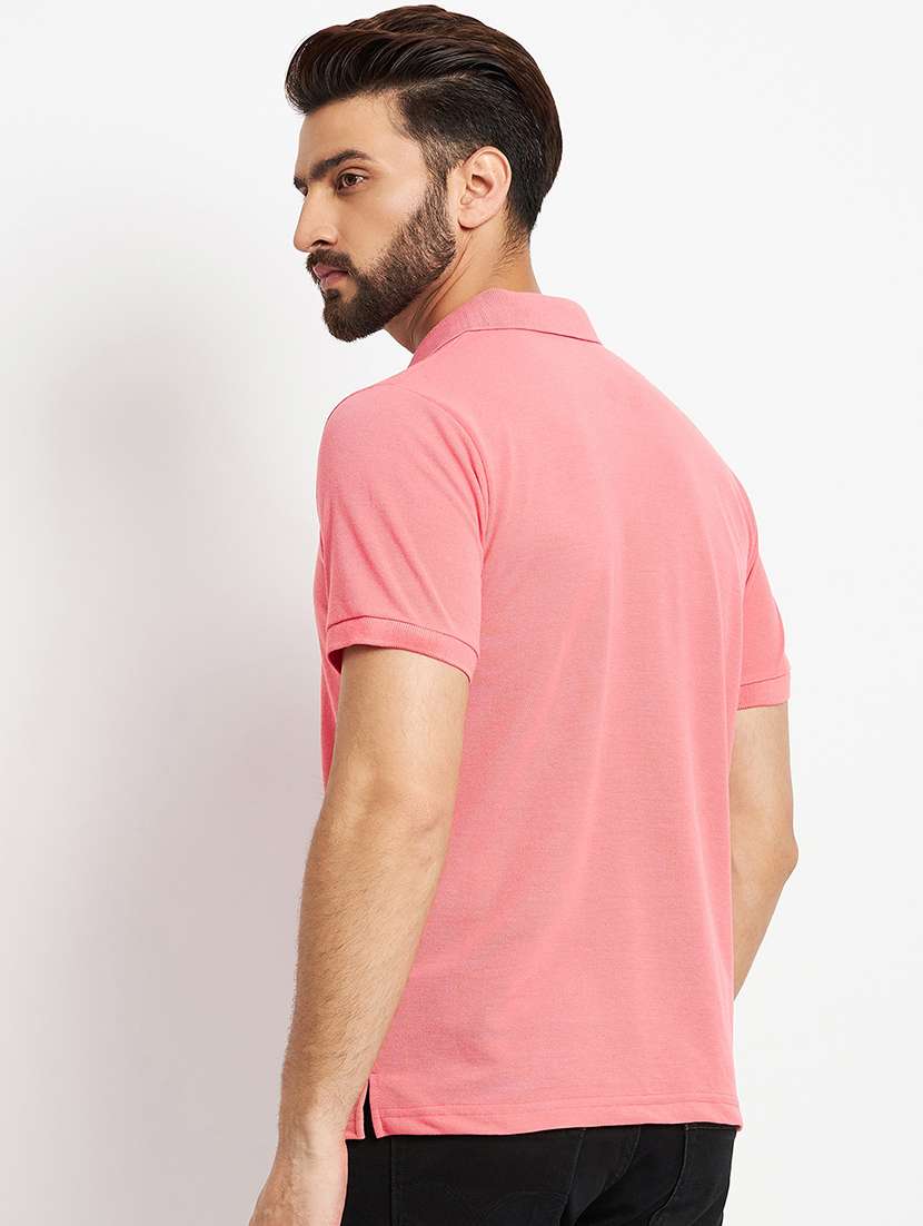 men's solid cotton polo t-shirt - 19972054 -  Standard Image - 1