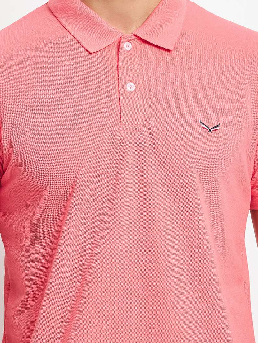 men's solid cotton polo t-shirt - 19972054 -  Standard Image - 4