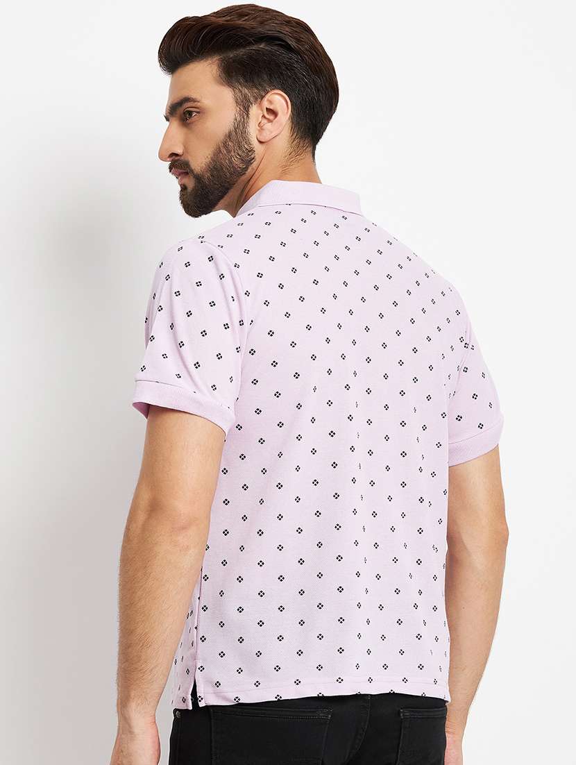 men's printed cotton polo t-shirt - 19972063 -  Standard Image - 1