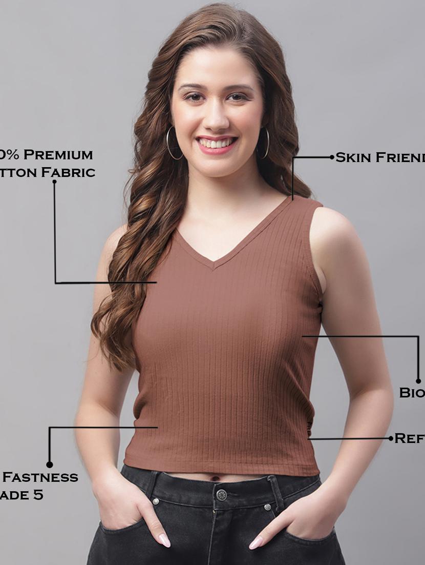 pack of 2 sleeveless crop tops - 19974415 - Standard Image - 4