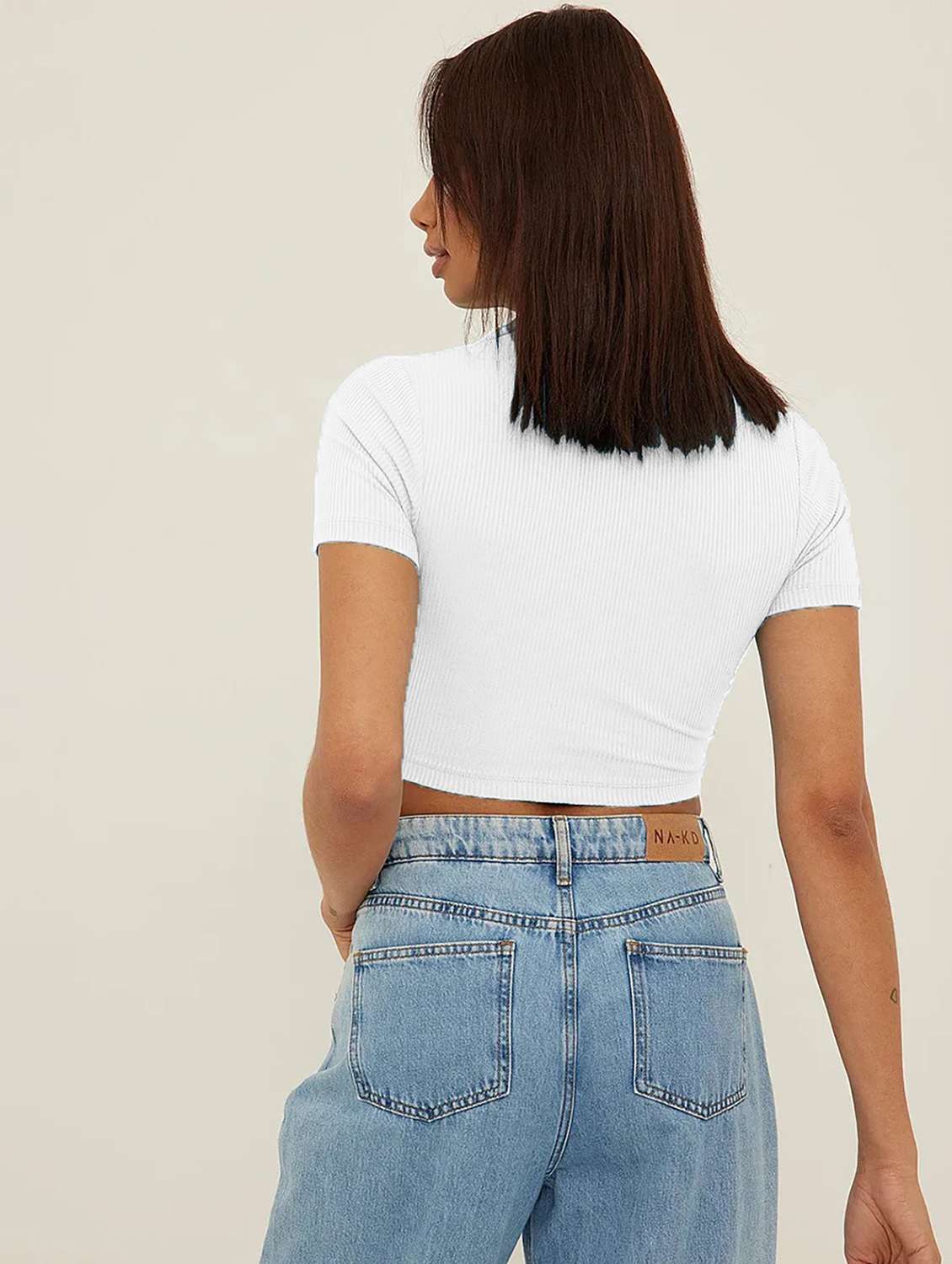 women's crop collared top - 19974579 -  Standard Image - 1