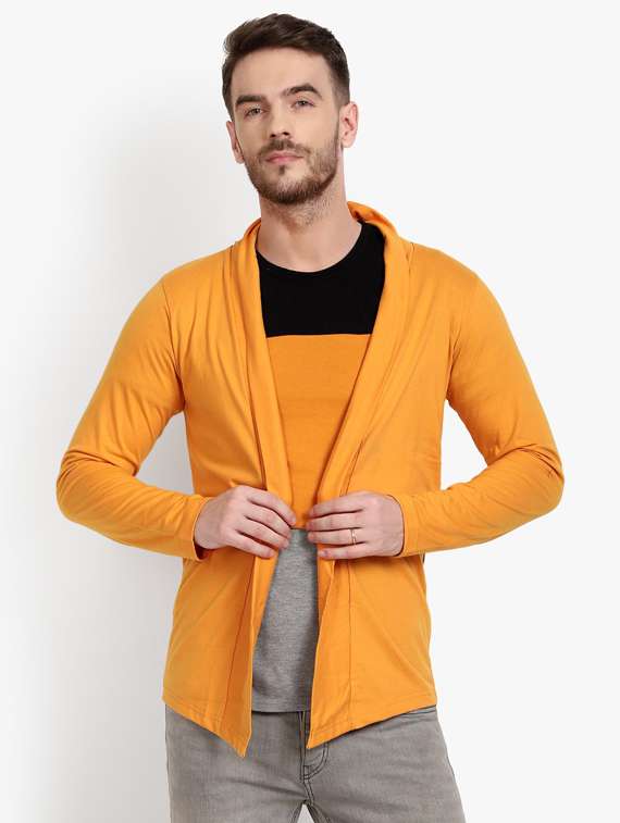 yellow cotton shrug