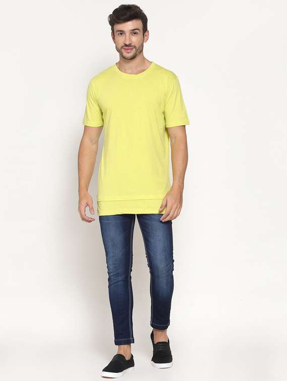round neck solid regular t-shirt - 19976207 -  Standard Image - 4