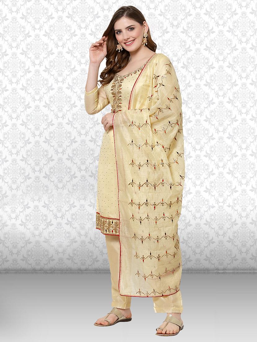 embroidered unstitched suit set - 19976671 -  Standard Image - 1