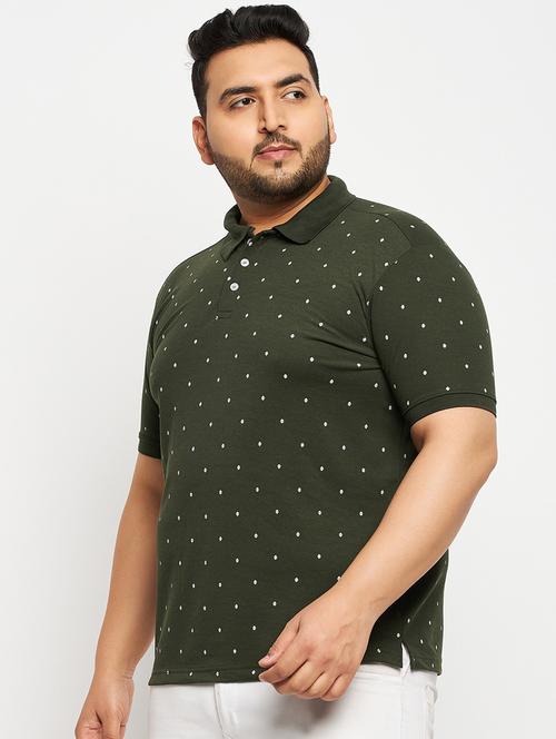 men's printed cotton polo t-shirt - 19977009 - Standard Image - 0