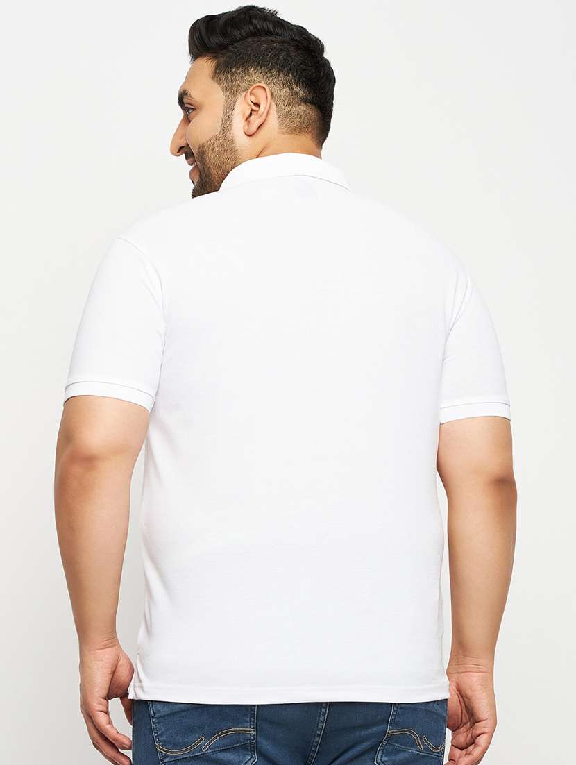men's solid cotton polo t-shirt - 19977027 - Standard Image - 1