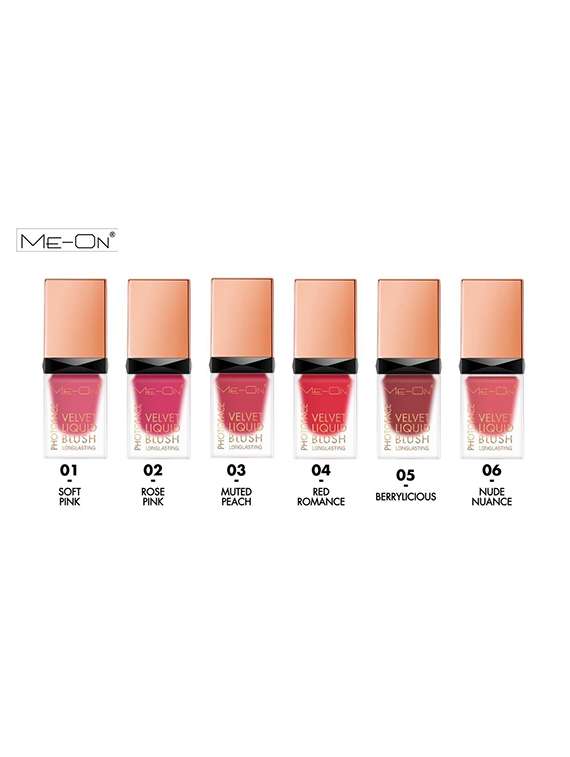 me-on photoface longlasting velvet liquid matte blush shade 3