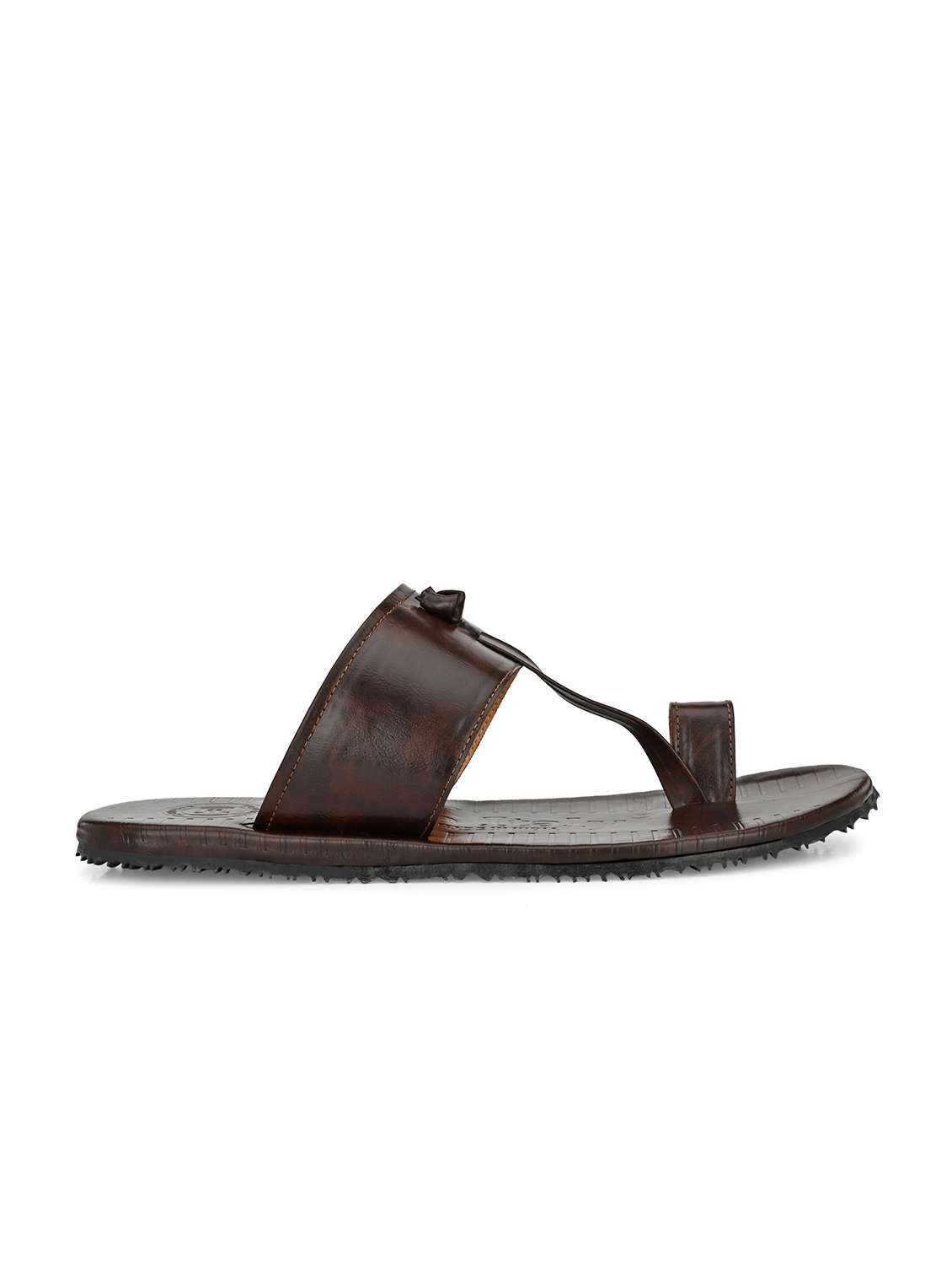 brown synthetic & mesh slip on slippers - 19977175 - Standard Image - 1