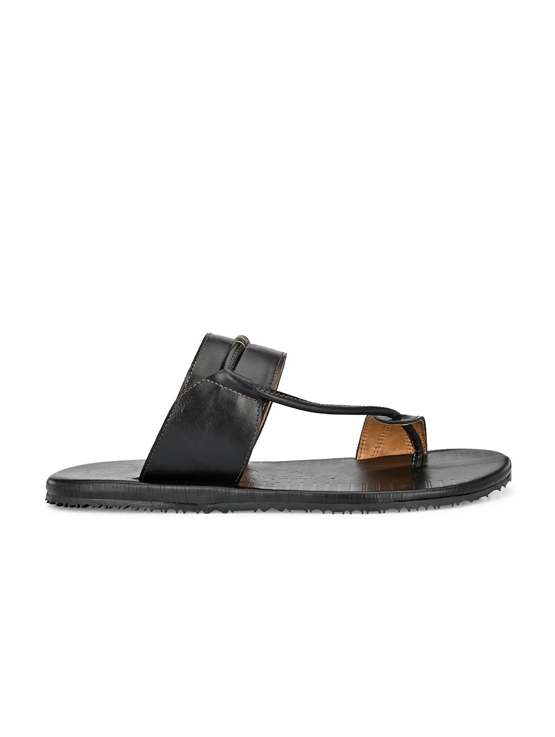 black synthetic & mesh slip on slippers - 19977177 - Standard Image - 1