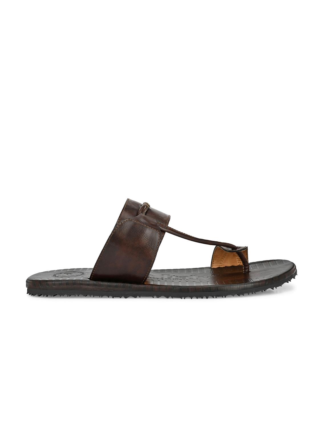 brown synthetic & mesh slip on slippers - 19977178 - Standard Image - 1