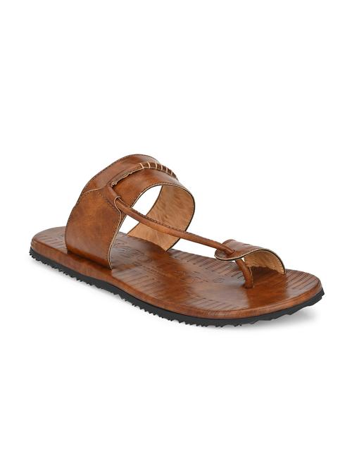 tan synthetic & mesh slip on slippers - 19977179 - Standard Image - 0