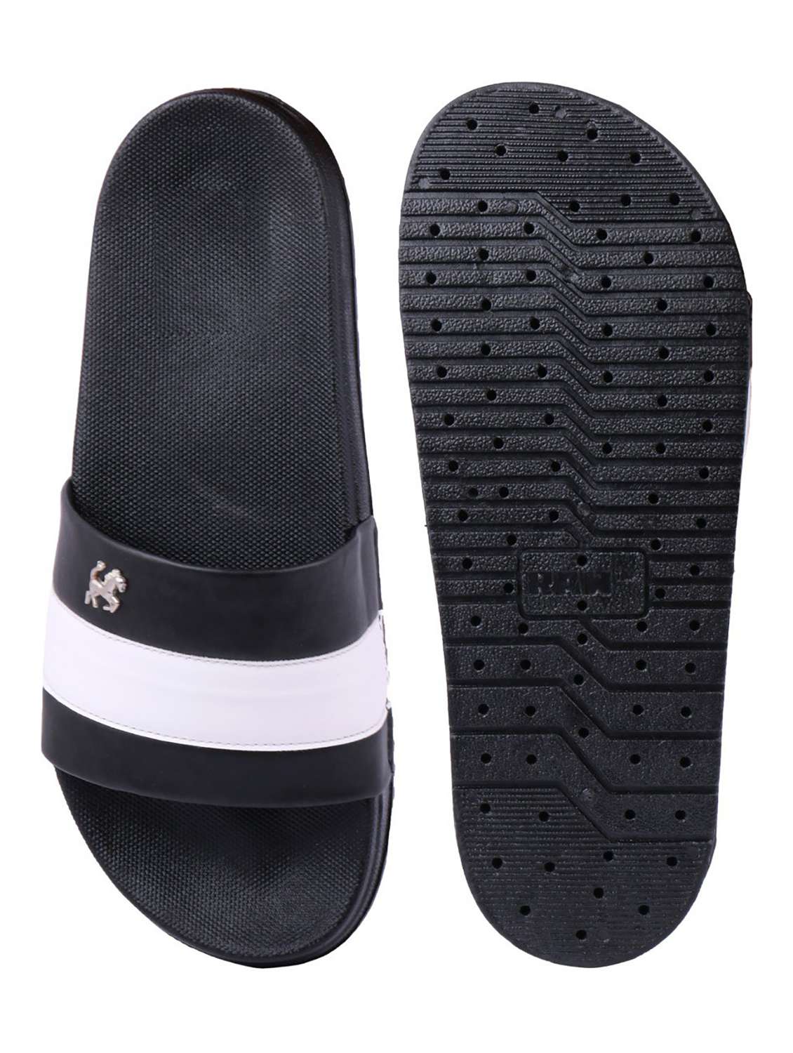 men's printed slip on flip flop - 19977855 -  Standard Image - 1