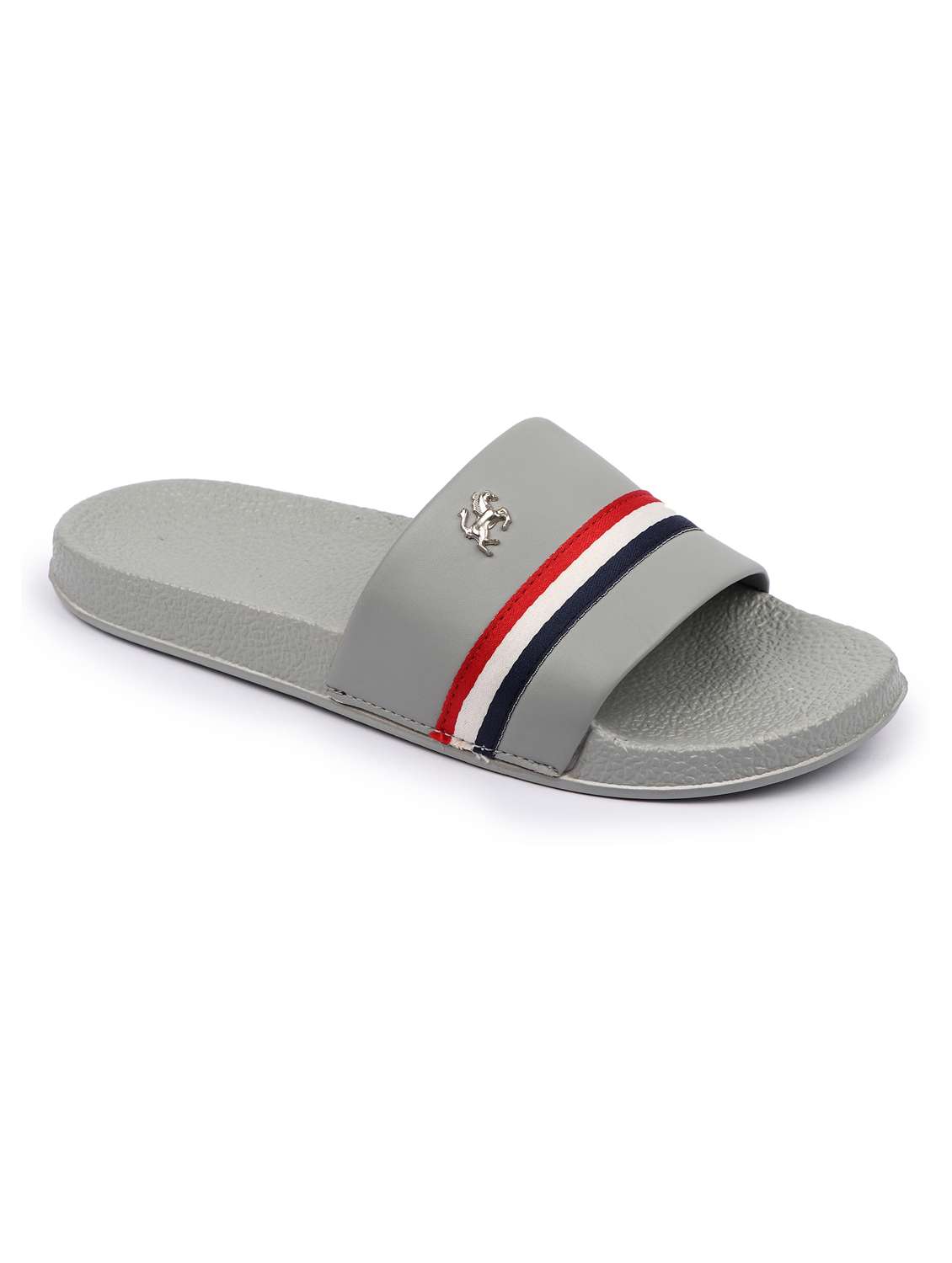 grey resin slip on flip flops