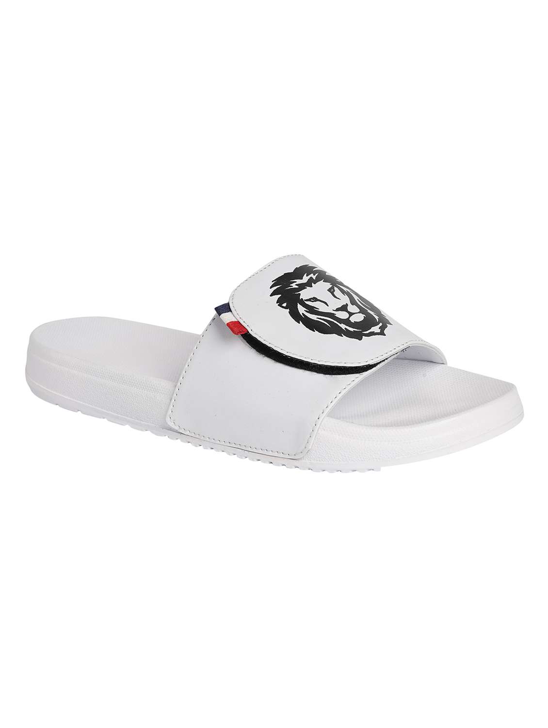 white resin slip on flip flops - 19977923 -  Standard Image - 1