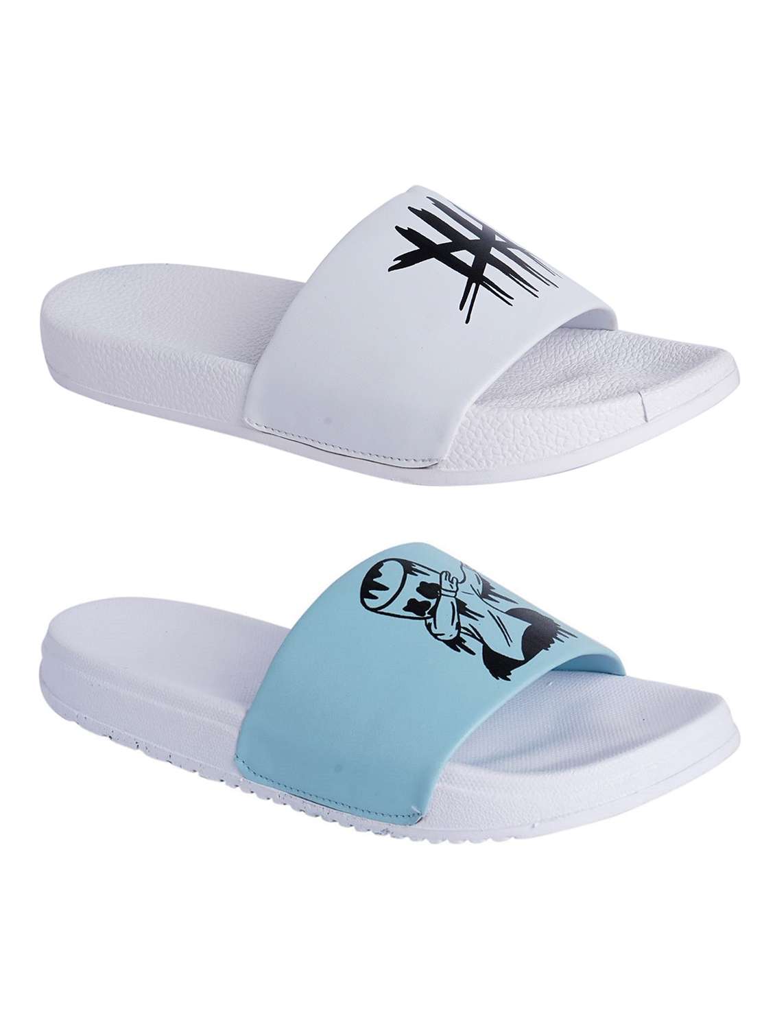 pack of 2 slip on flip flops