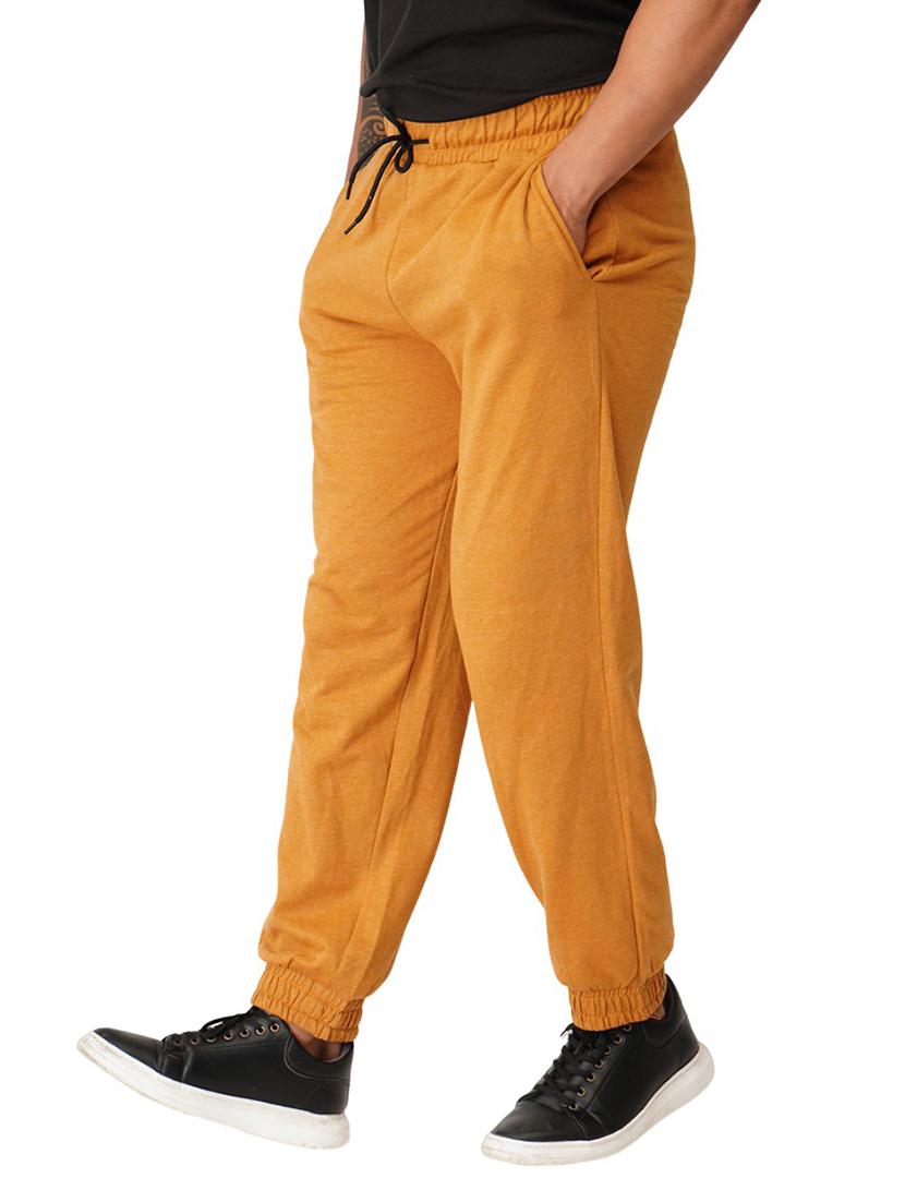 orange solid regular fit jogger - 19980054 -  Standard Image - 1