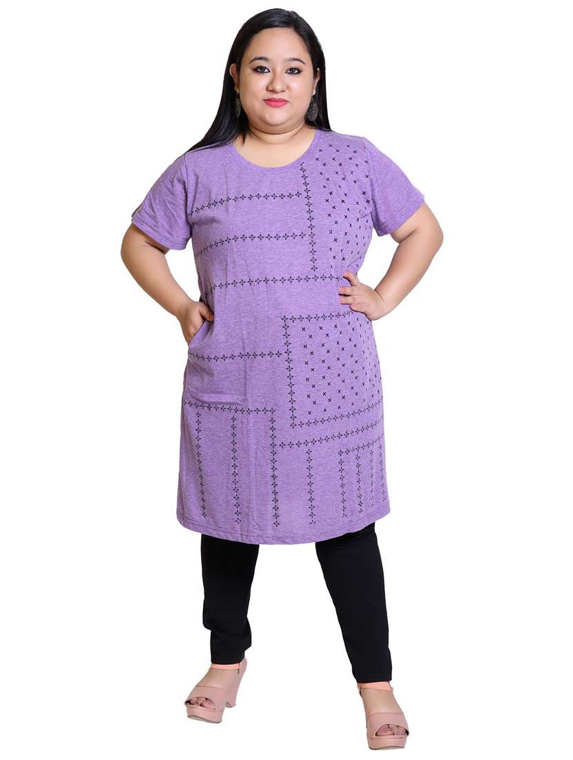 women's front print round neck t-shirt - 19981094 -  Standard Image - 1