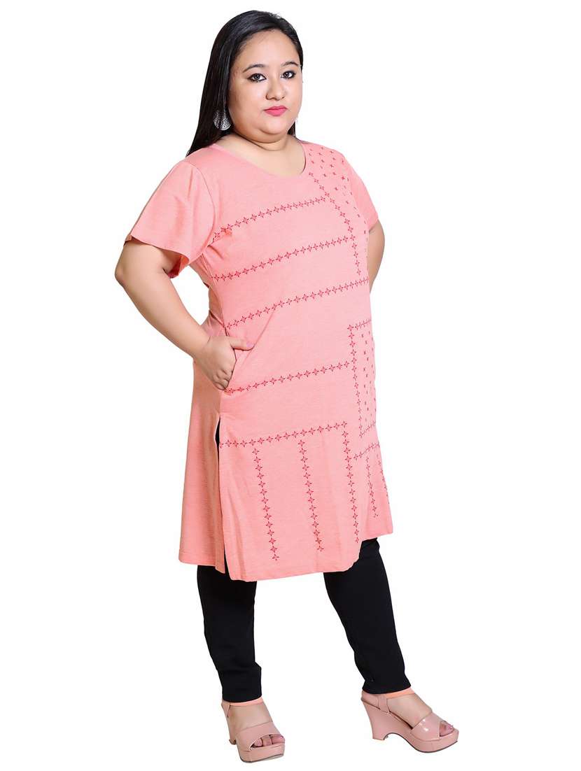 women's front print round neck t-shirt - 19981099 -  Standard Image - 1