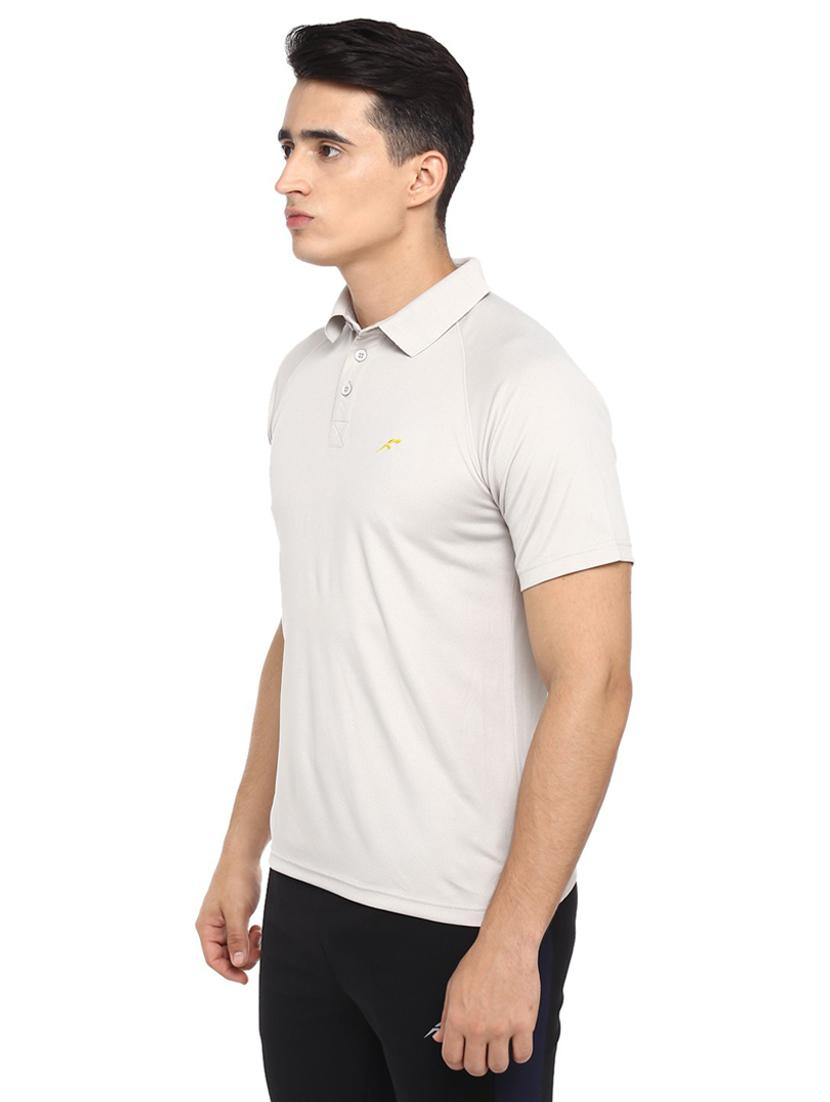 white solid short sleeve polo t-shirt - 19981531 - Standard Image - 1