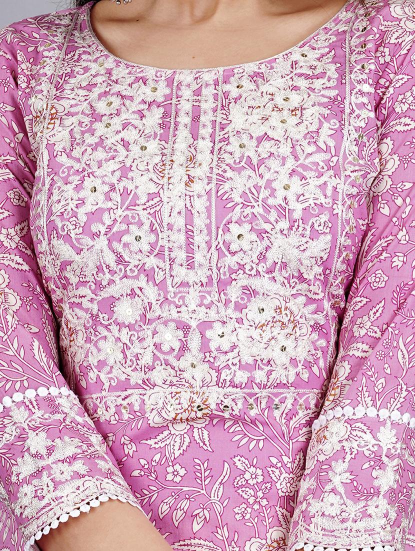 embroidered kurta pant set - 19983279 - Standard Image - 4