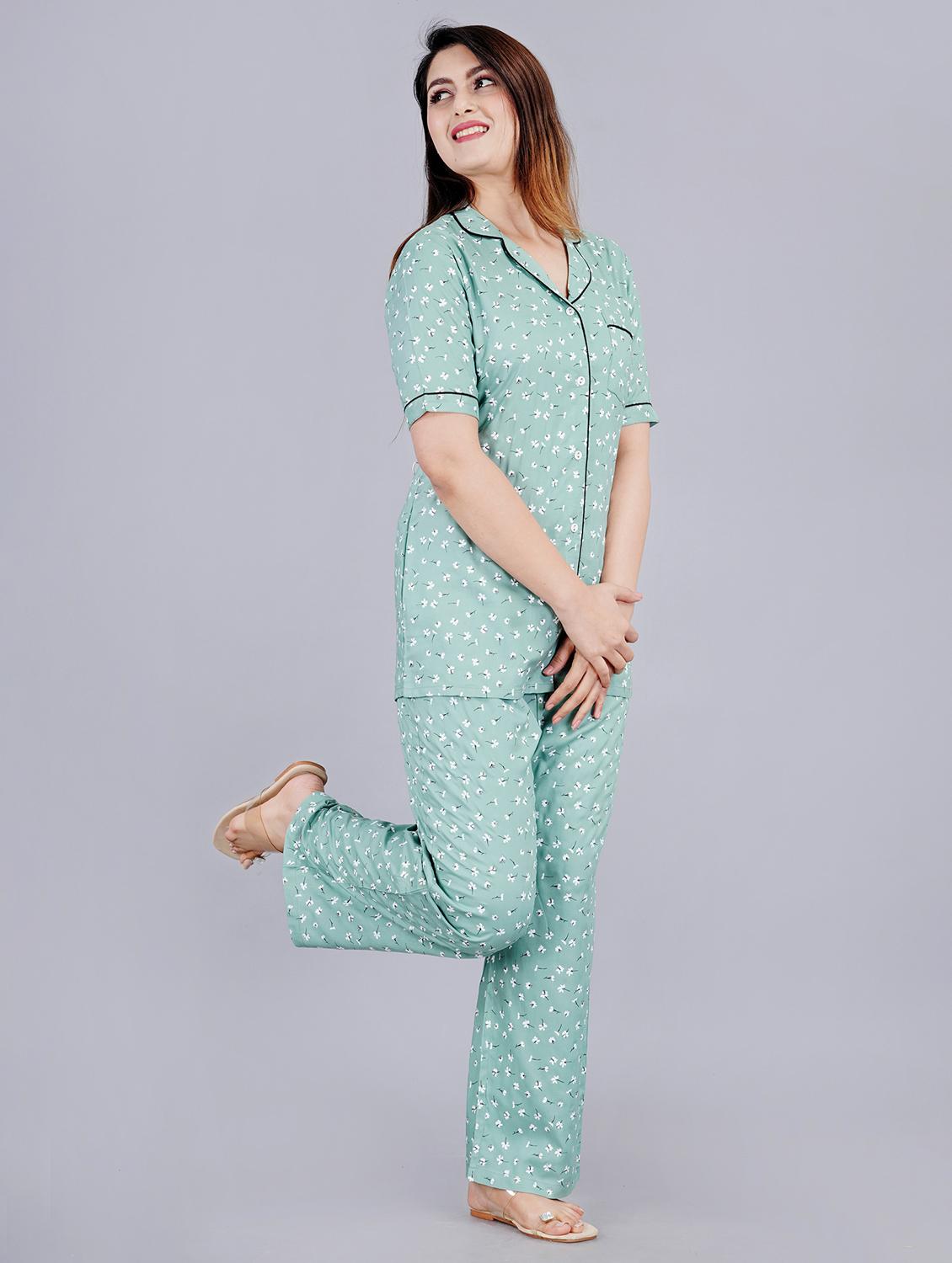 printed pyjama set nightwear set - 19983290 - Standard Image - 1