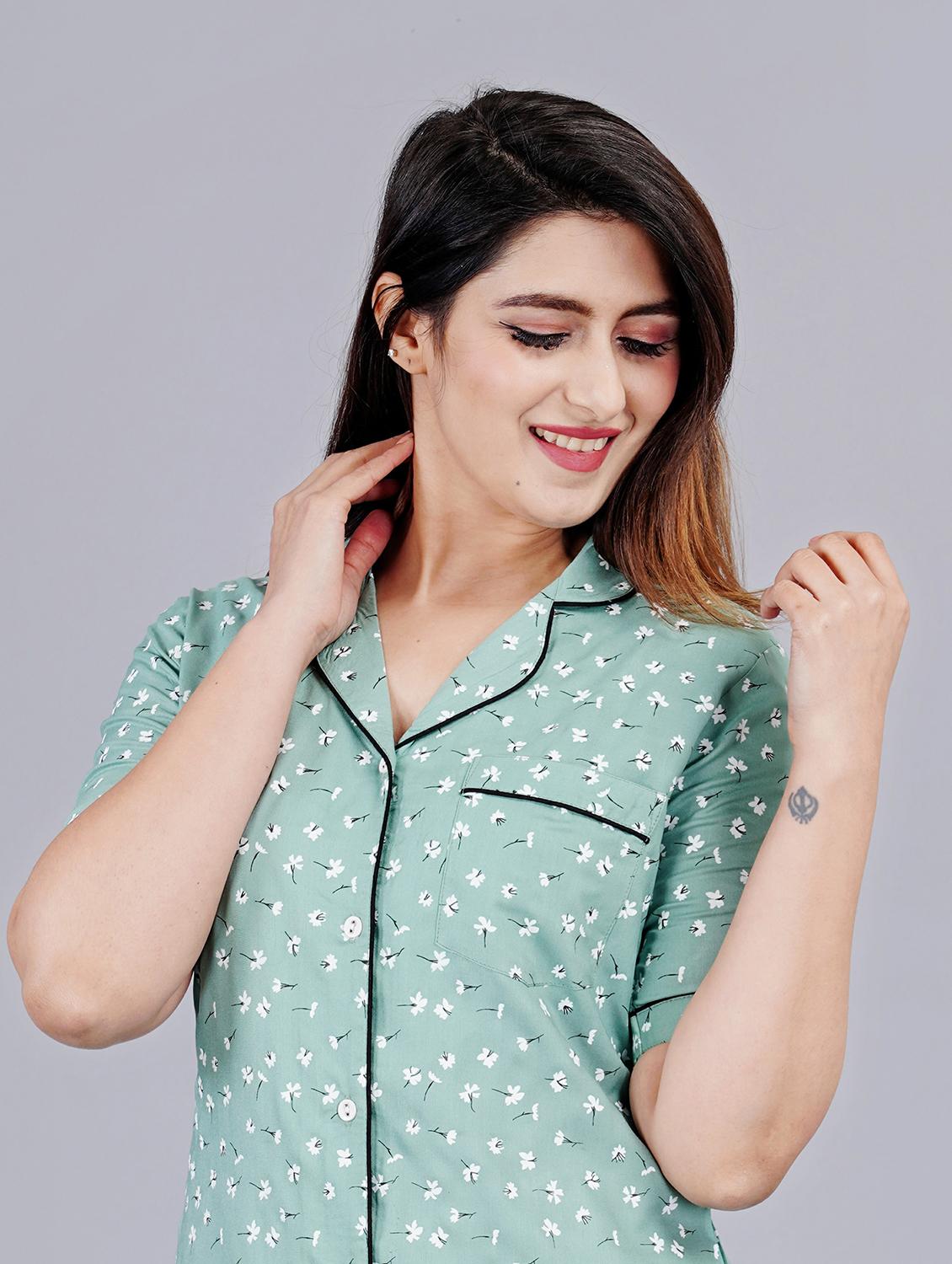 printed pyjama set nightwear set - 19983290 - Standard Image - 4