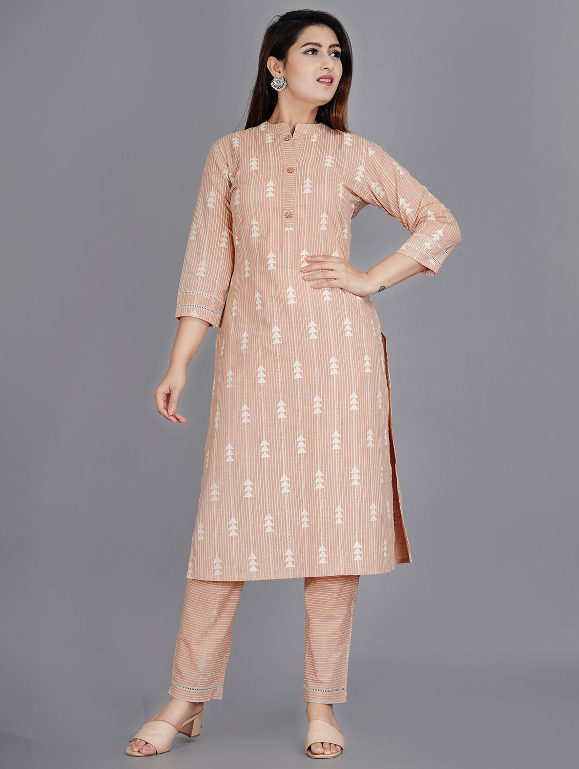 printed kurta pant set - 19983301 - Standard Image - 1