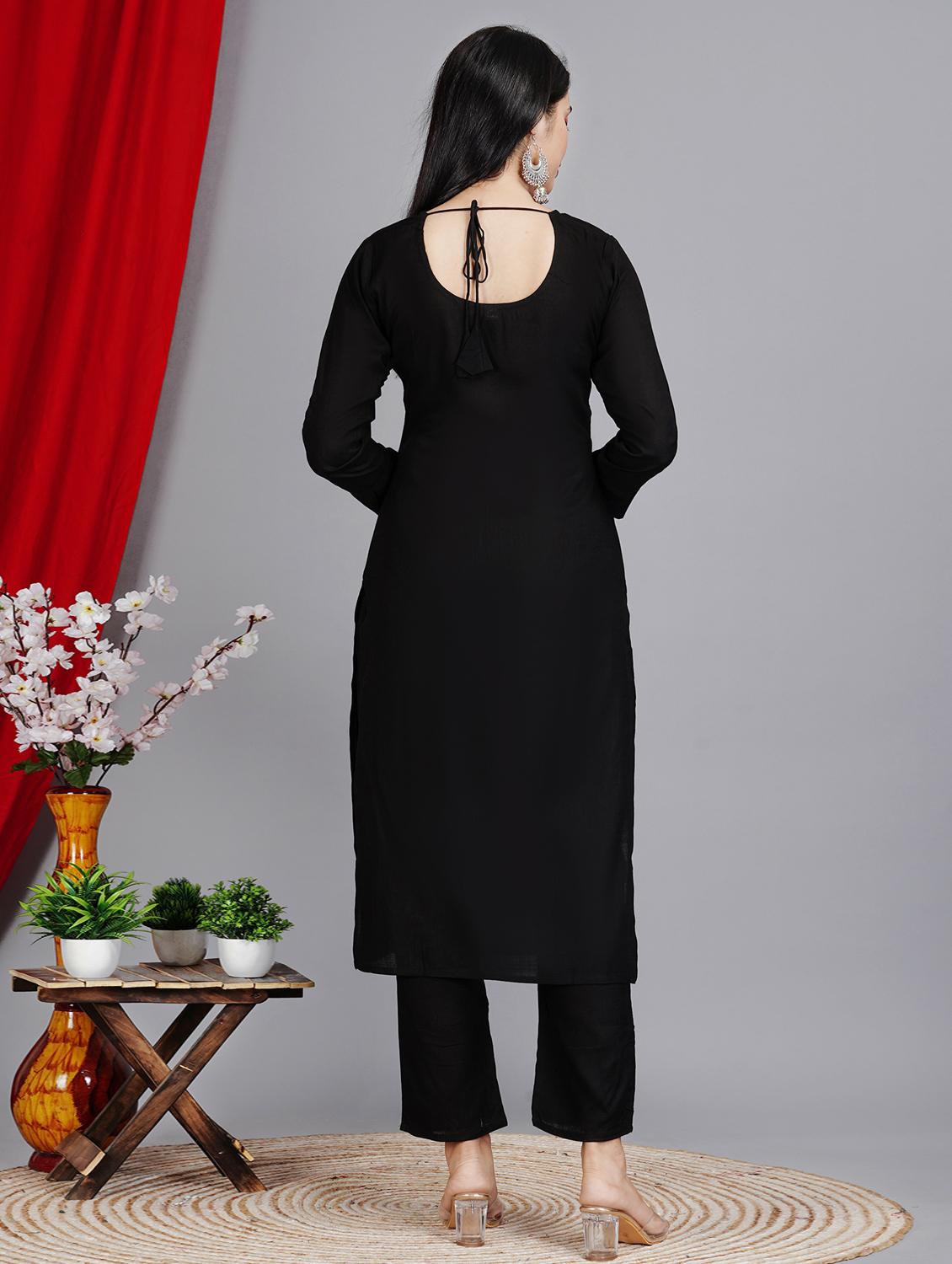 solid kurta pant set - 19983322 - Standard Image - 4