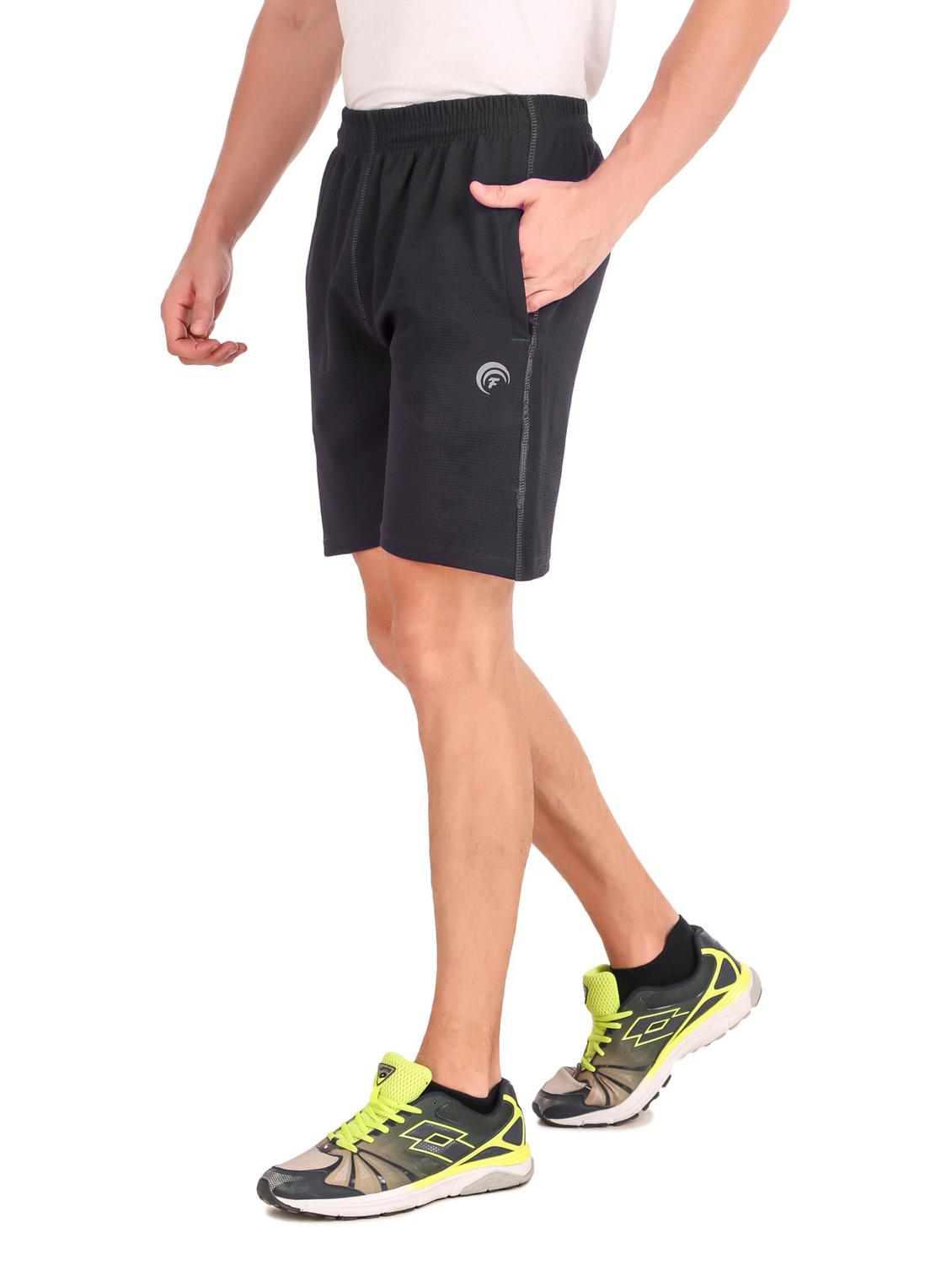 men's solid mid rise shorts - 19984630 - Standard Image - 1